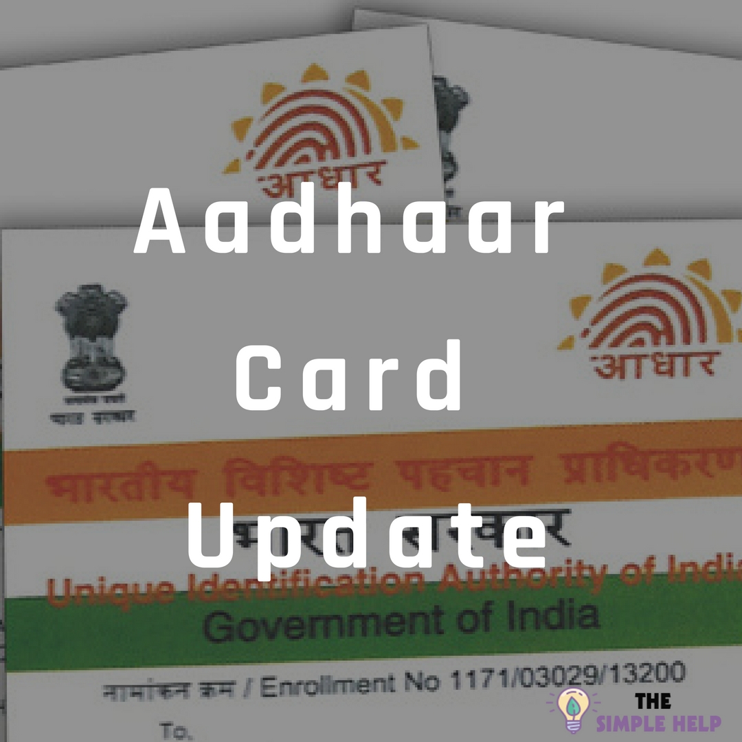 update aadhaar card details online hindi