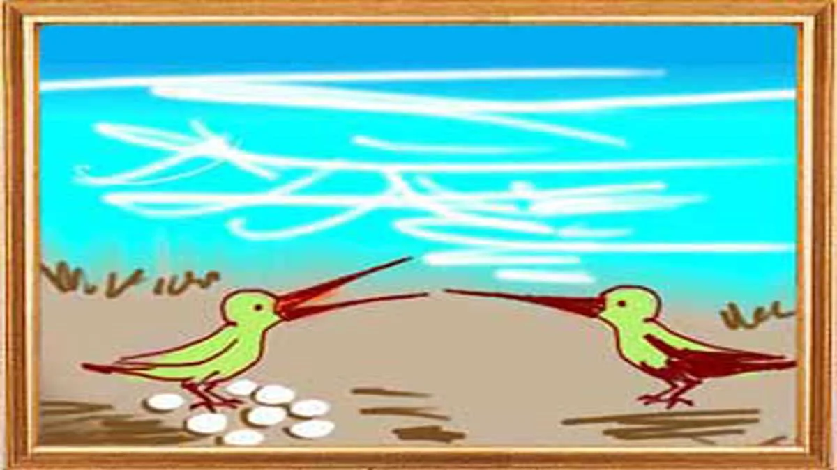 Bird Pair and the Sea Story In Hindi
