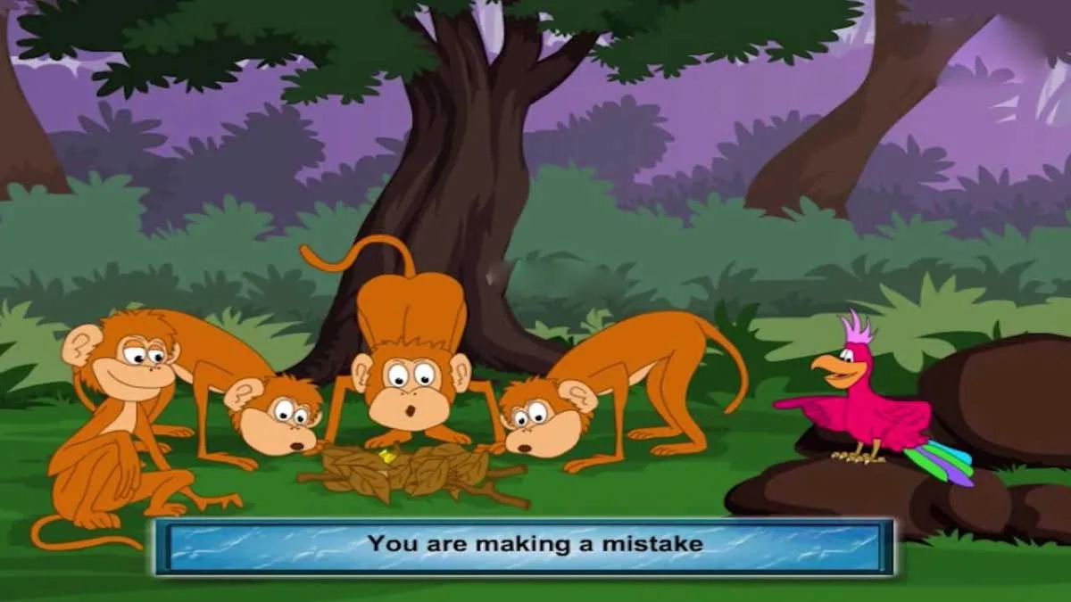 The Bird and the Monkey Story In Hindi
