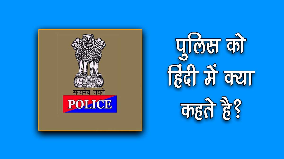 police meaning in hindi