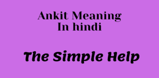 Ankit Meaning In Hindi