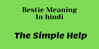 Bestie का हिन्दी में मतलब: Bestie meaning in Hindi