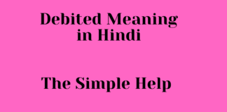 Debited Meaning in Hindi