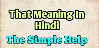 That Meaning In Hindi