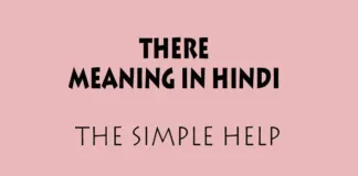 There Meaning in Hindi