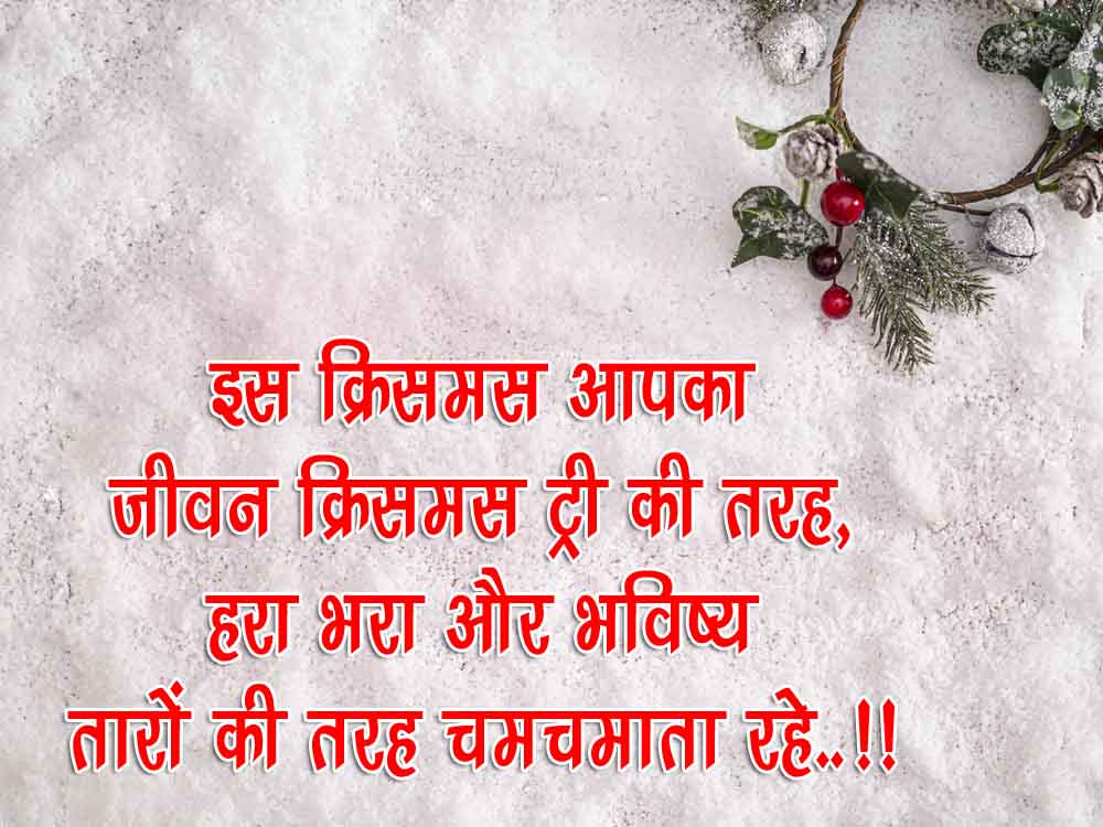 merry christmas status in hindi