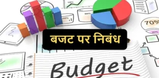 Essay On Budget In Hindi