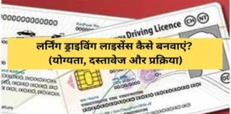 Learning Driving Licence Kaise Banaye